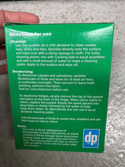 5 X DP Clean & Natural Bicarbonate Of Soda - 500g