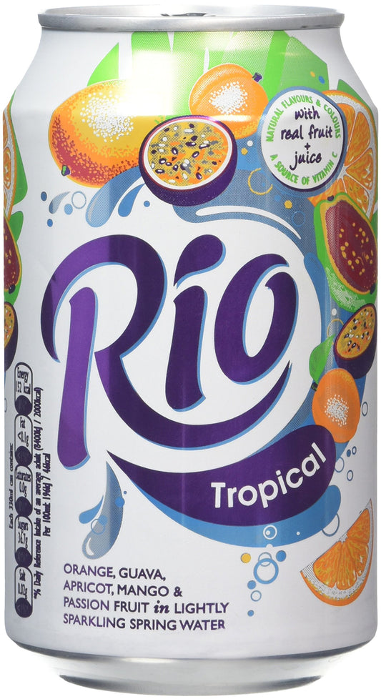 Rio Tropical Fruit Juice Drink 330 ml (Pack of 24)