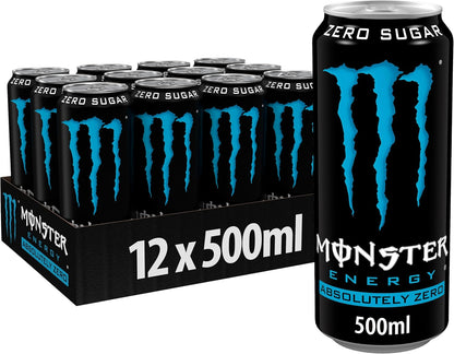 Monster Energy Drink Absolutely Zero Sugar 12 x 500ml