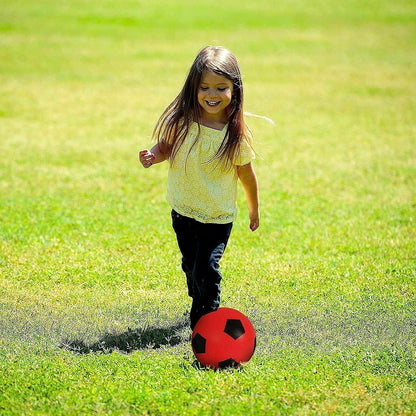 Size 4 Football (17.5cm) | Sponge Foam Soccer Ball | Outdoor Games for Kids | Indoor Football, Kids/Adults Garden and Beach Games | Soft Toddlers Ball