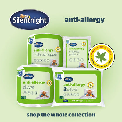 Silentnight Anti Allergy Super-King Size Duvet 10.5 Tog - All Year Round Winter Quilt Duvet Anti-Bacterial and Machine Washable with Allergy UK Approved Anti Allergy Fibres - Super-King Size Bed