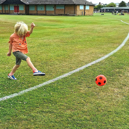 HTI Toys & Games Fun Sport Size 5 Blue Football | Indoor/Outdoor Soft Sponge Foam Soccer Ball Great Fun For Adults And Kids Boys & Girls