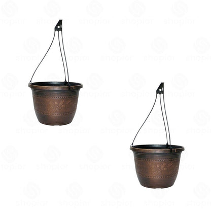 Bronze Effect Acorn & Oak Leaf Planter Collection | Warm Copper Garden Planter