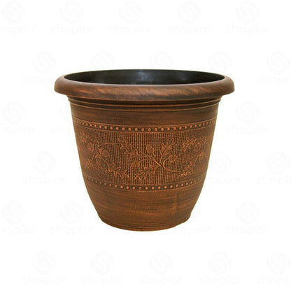 Bronze Effect Acorn & Oak Leaf Planter Collection | Warm Copper Garden Planter