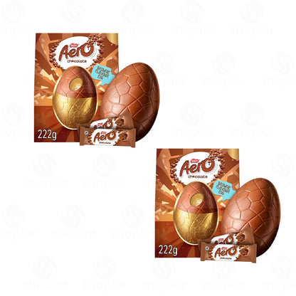 Aero Large Easter Eggs 186g–222g | Peppermint, Milk Chocolate & Brownie Bubbly Chocolate Gift