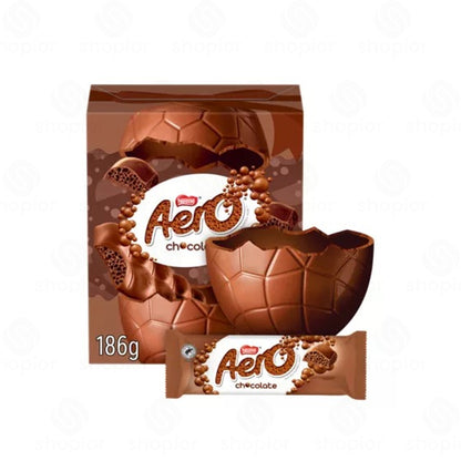 Aero Large Easter Eggs 186g–222g | Peppermint, Milk Chocolate & Brownie Bubbly Chocolate Gift