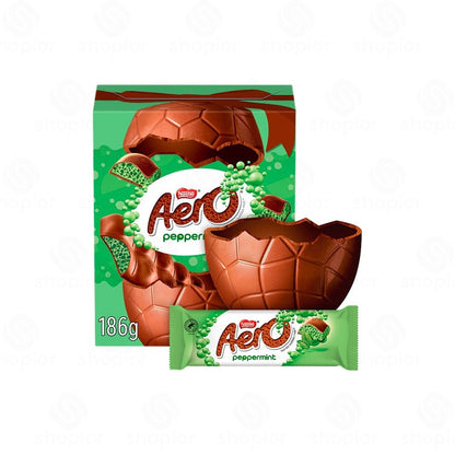 Aero Large Easter Eggs 186g–222g | Peppermint, Milk Chocolate & Brownie Bubbly Chocolate Gift