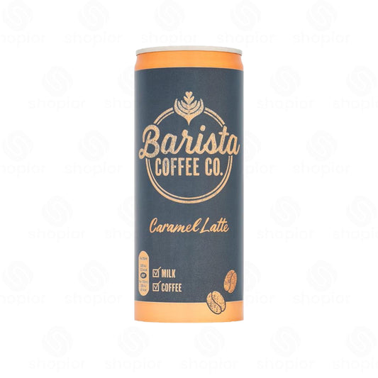 Barista Caffe, Caramel Latte Cans – Read to Drink Milk Coffee 12 x 250ml