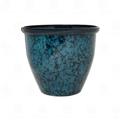 Bell Planters Squat Glazed Effect Decorative Plastic Garden Pots for Indoor Outdoor Use | Flower, Herb & Succulent Plant Pots