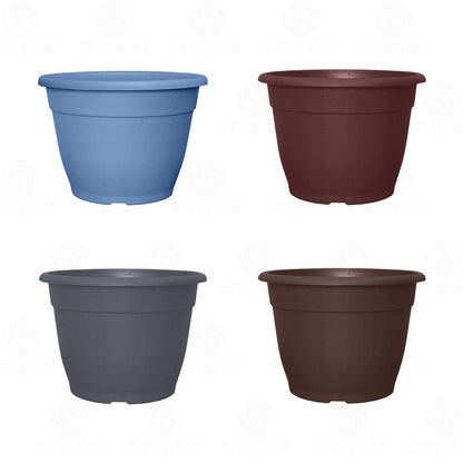 Bella 30cm, 9.5L Decorative Plastic Plant Pot – Modern Indoor Outdoor Planter for Flowers