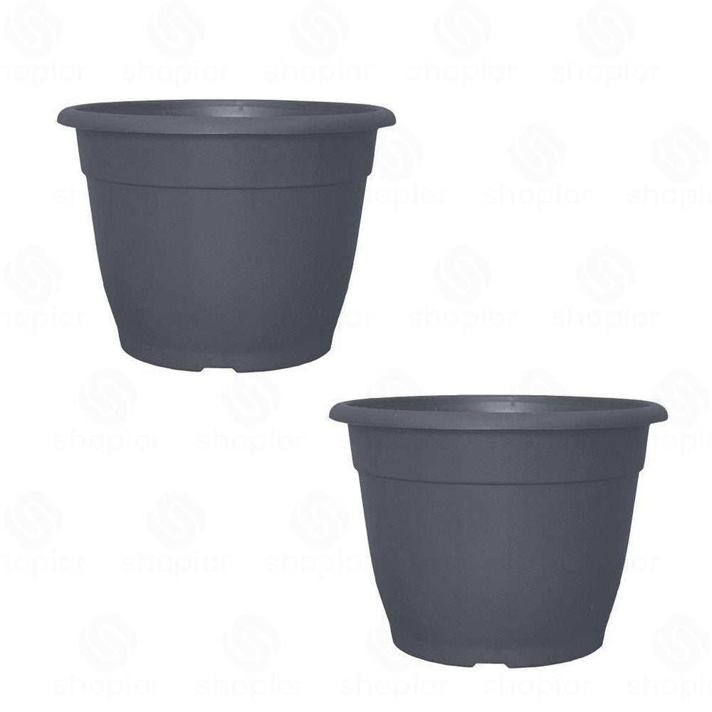 Bella 30cm, 9.5L Decorative Plastic Plant Pot – Modern Indoor Outdoor Planter for Flowers