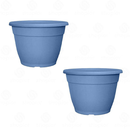 Bella 30cm, 9.5L Decorative Plastic Plant Pot – Modern Indoor Outdoor Planter for Flowers