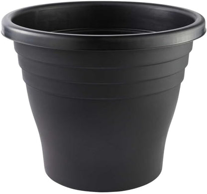30cm (12 Inch) Plastic Planter Round Ascot Flower Pot | Garden Plant Pot