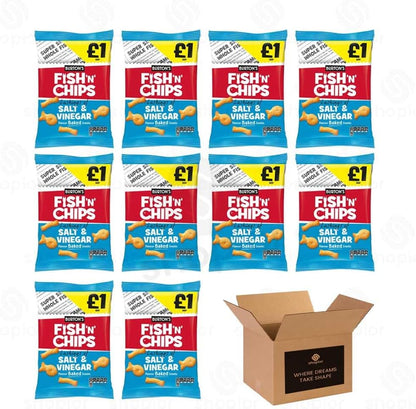 Burton’s Fish ’n’ Chips Flavoured Baked Snacks – Crunchy Retro British Savour