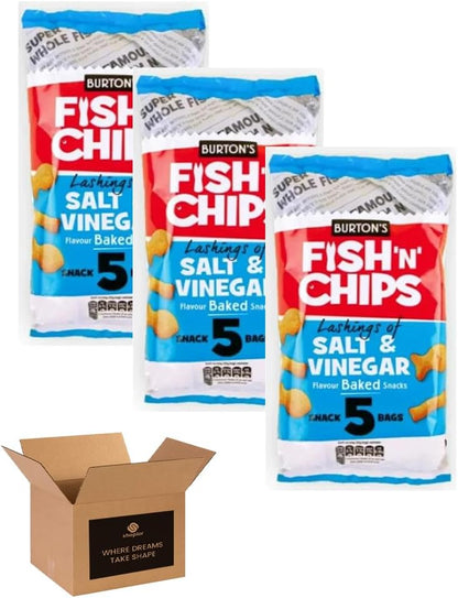 Burton’s Fish ’n’ Chips Flavoured Baked Snacks – Crunchy Retro British Savour