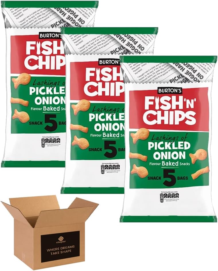Burton’s Fish ’n’ Chips Flavoured Baked Snacks – Crunchy Retro British Savour