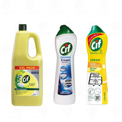 Cif Cream Cleaner | Pro Formula, Multipurpose Kitchen & Bathroom Cleaners | Heavy Duty Grease