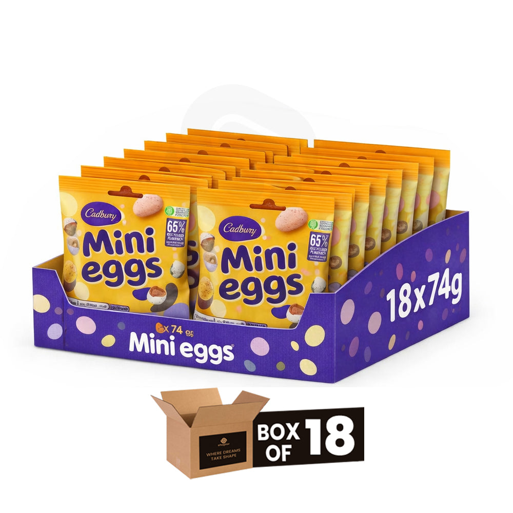 Cadbury Mini Eggs Chocolate Easter Candy – Crunchy Sugar Shell Milk Chocolate