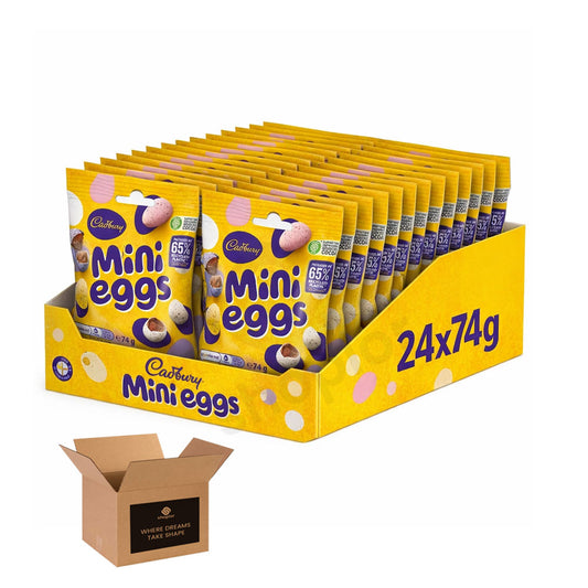 Cadbury Mini Eggs Chocolate Easter Candy – Crunchy Sugar Shell Milk Chocolate