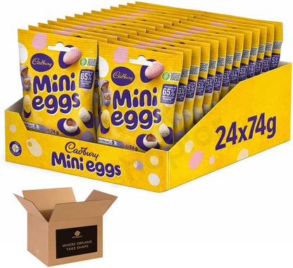 Cadbury Mini Eggs Chocolate Easter Candy – Crunchy Sugar Shell Milk Chocolate