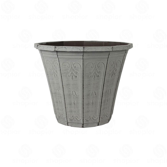 Calista Hexagonal Planter 30cm – Vintage Rust Stone Effect Garden Plant Pot