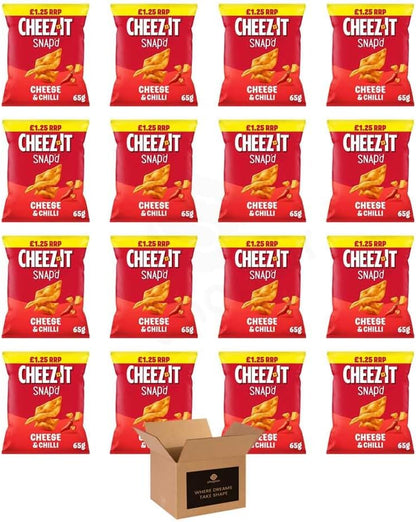 Cheez-It Snap’d Thin & Crispy Baked Cheese Snacks – Made with Real Cheese
