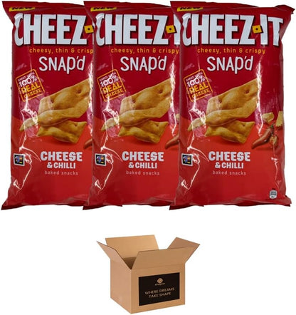 Cheez-It Snap’d Thin & Crispy Baked Cheese Snacks – Made with Real Cheese