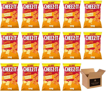 Cheez-It Snap’d Thin & Crispy Baked Cheese Snacks – Made with Real Cheese