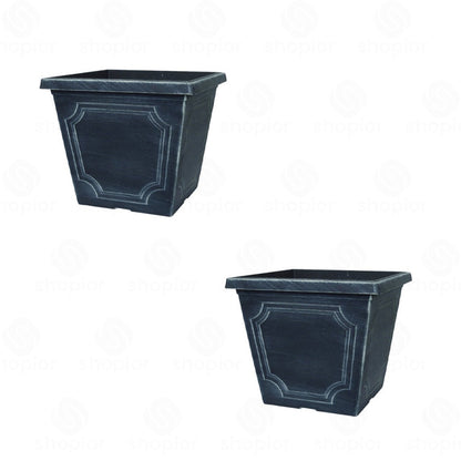Classic Estate Planter Collection – Chalk Effect | Round, Square, Tall Square & Window Box Plant Pots
