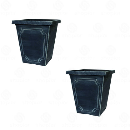 Classic Estate Planter Collection – Chalk Effect | Round, Square, Tall Square & Window Box Plant Pots