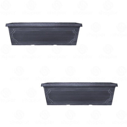 Classic Estate Planter Collection – Chalk Effect | Round, Square, Tall Square & Window Box Plant Pots