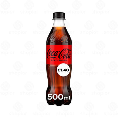 Coca Cola Soft Drinks Variety – Classic, Diet & Zero Sugar Fizzy Drinks Bottles
