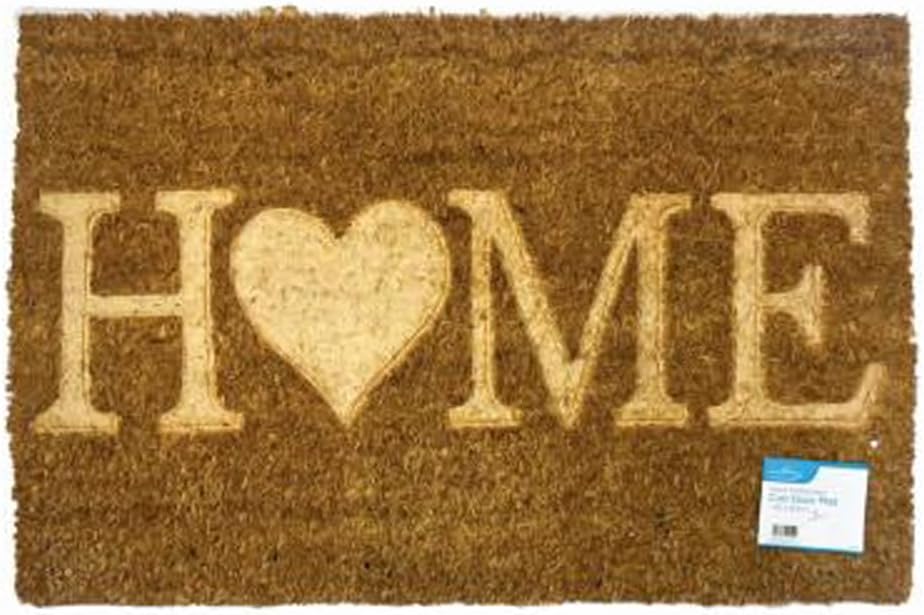 Heavy Duty Coco Coir Rubber Door Mat – Non Slip Outdoor & Indoor Entrance Mat
