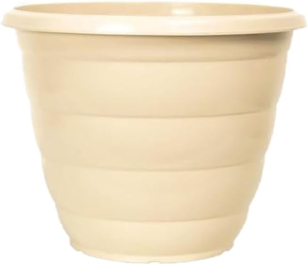 30cm (12 Inch) Plastic Planter Round Ascot Flower Pot | Garden Plant Pot