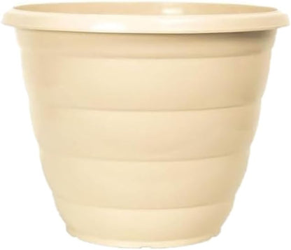 30cm (12 Inch) Plastic Planter Round Ascot Flower Pot | Garden Plant Pot