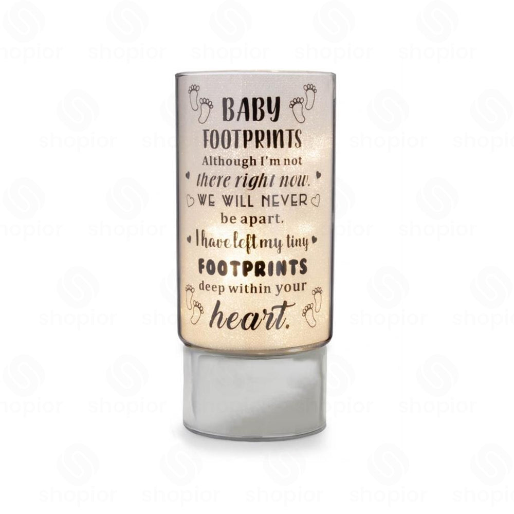 Battery Operated LED Glass Tube Light | Shimmering Message Lamp, Decorative Night Light