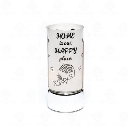 Battery Operated LED Glass Tube Light | Shimmering Message Lamp, Decorative Night Light