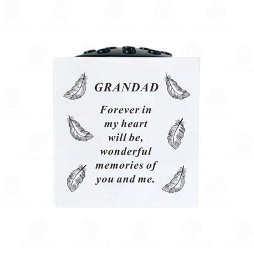 Graveside Memorial Rose Bowl Flower Holder Vase | Grave Decoration Ornament with Removable Lid | Weather Resistant Memorial Flower Vase – Graveside Ornaments for Loved Ones