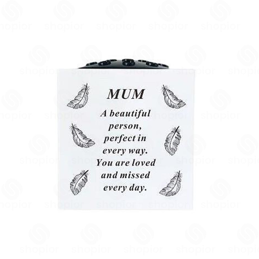 Graveside Memorial Rose Bowl Flower Holder Vase | Grave Decoration Ornament with Removable Lid | Weather Resistant Memorial Flower Vase – Graveside Ornaments for Loved Ones