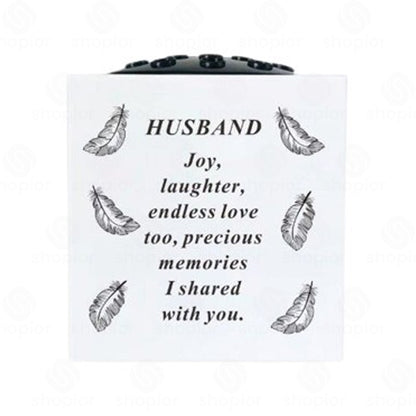 Graveside Memorial Rose Bowl Flower Holder Vase | Grave Decoration Ornament with Removable Lid | Weather Resistant Memorial Flower Vase – Graveside Ornaments for Loved Ones