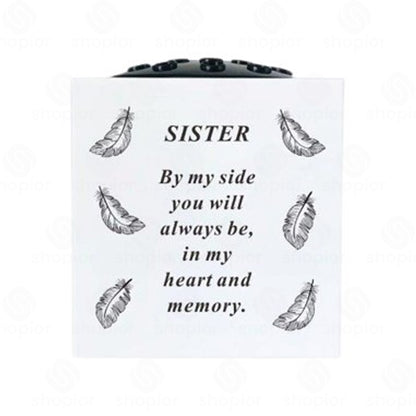 Graveside Memorial Rose Bowl Flower Holder Vase | Grave Decoration Ornament with Removable Lid | Weather Resistant Memorial Flower Vase – Graveside Ornaments for Loved Ones