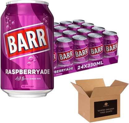 Barr & IRN-BRU & BOTTLES - No Sugar Fizzy Drink Soft Drink Cans – Variety Flavours