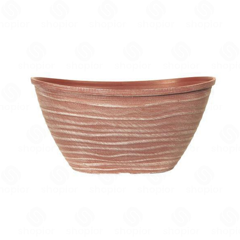 Dune Planter with Rim 48cm & 51cm Oval Garden Plant Pot | Large Outdoor Indoor Planter