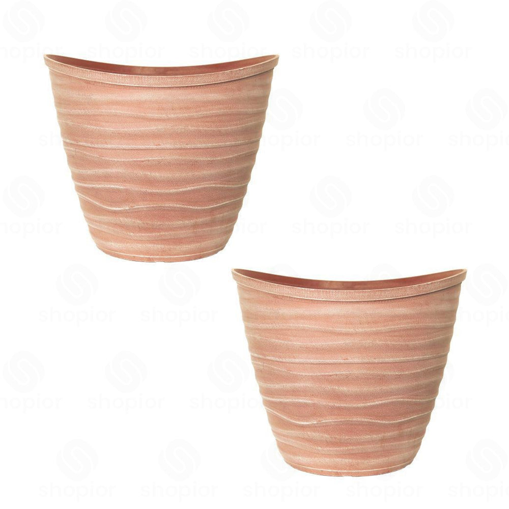 Dune Planter with Rim 48cm & 51cm Oval Garden Plant Pot | Large Outdoor Indoor Planter