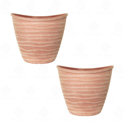 Dune Planter with Rim 48cm & 51cm Oval Garden Plant Pot | Large Outdoor Indoor Planter