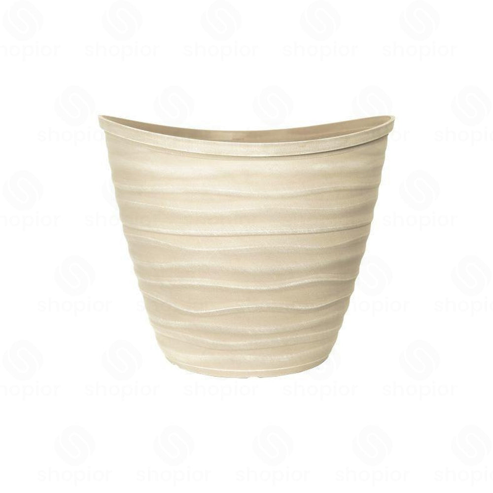 Dune Planter with Rim 48cm & 51cm Oval Garden Plant Pot | Large Outdoor Indoor Planter