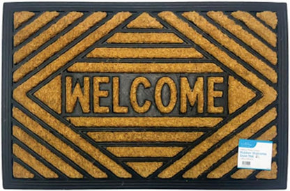 Heavy Duty Coco Coir Rubber Door Mat – Non Slip Outdoor & Indoor Entrance Mat