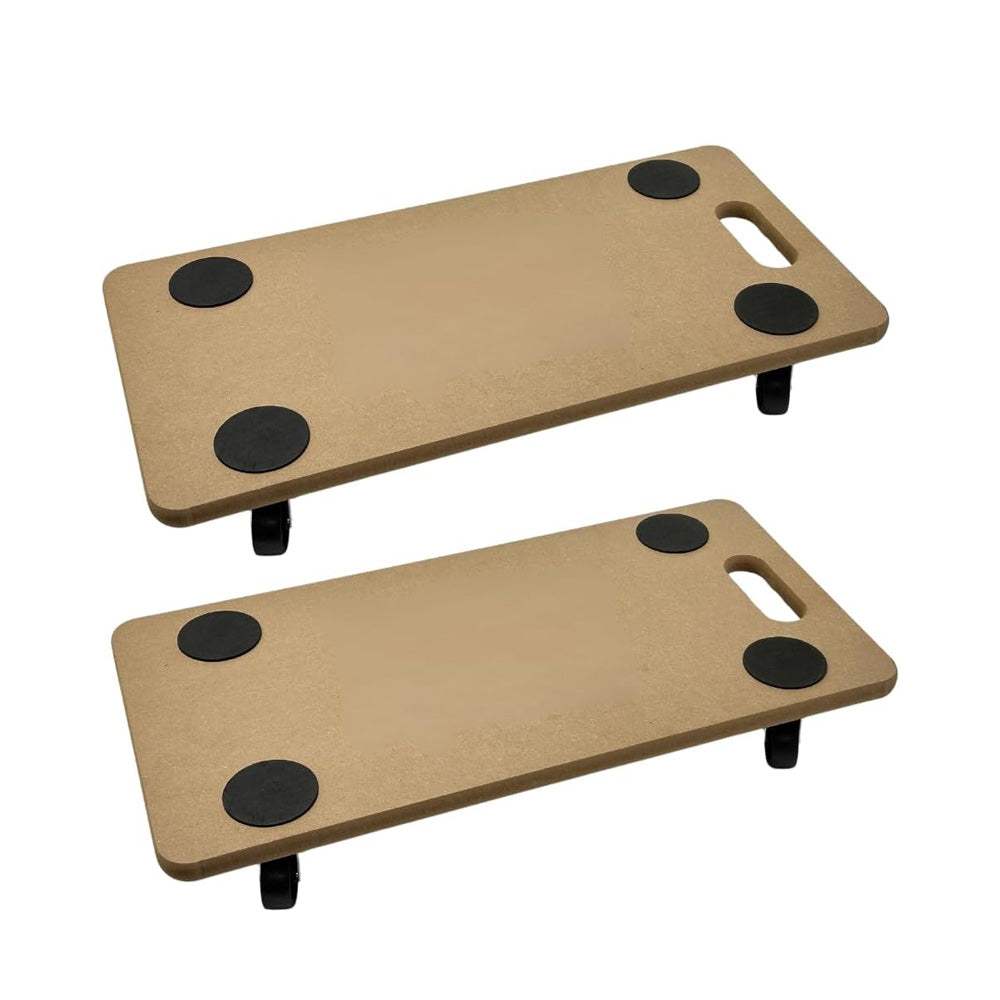 Heavy Duty 200KG Furniture Moving Dolly Trolley with Wheels – Wooden Platform Lifter Furniture Transport with Anti Slip Grip Pads – Swivel Wheels Easy Move – Warehouse, Office, Home Use