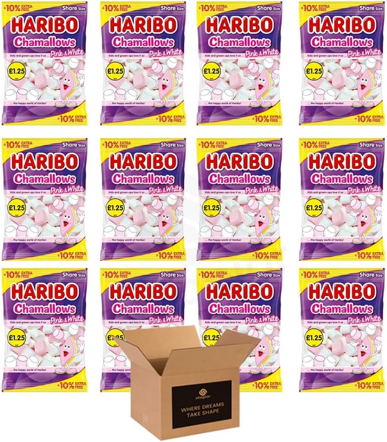 Sweets Share Size Bags Pack of 12 | Sweet & Sour Jellies, Gummy Candy & Chewy