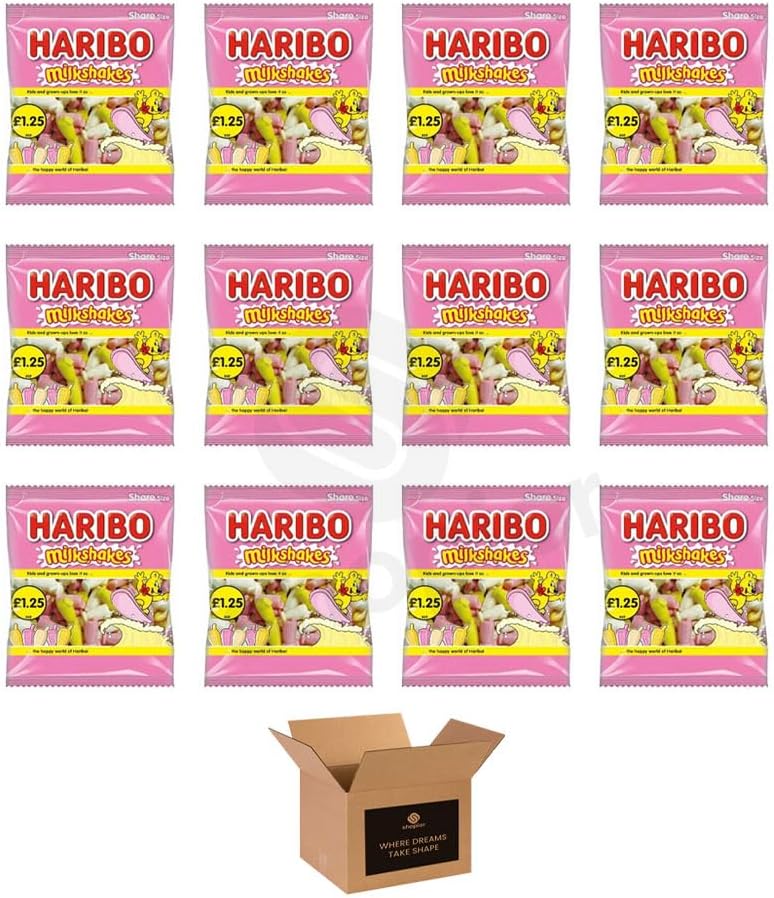 Sweets Share Size Bags Pack of 12 | Sweet & Sour Jellies, Gummy Candy & Chewy